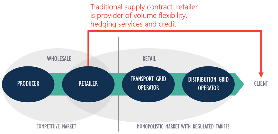 wholesale and retail energy market